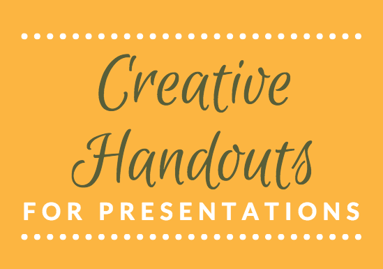 presentations handout ideas
